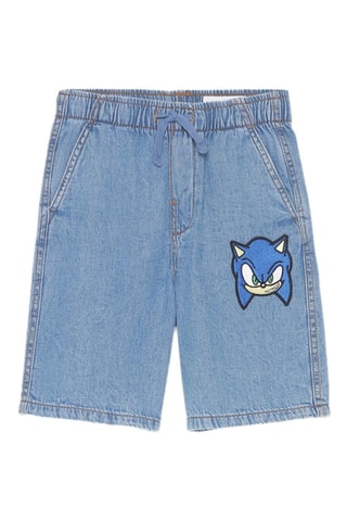 Short en jean Sonic - Bleu