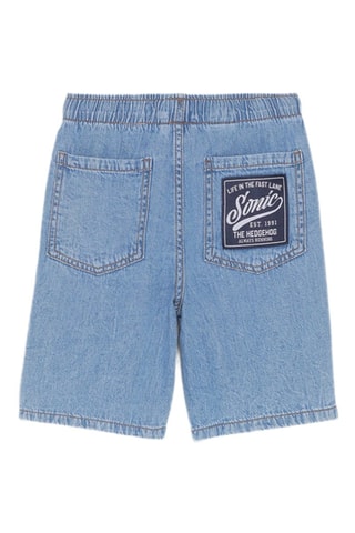 Short en jean Sonic - Bleu