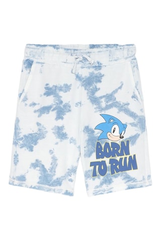 Short Sonic - Blanc et bleu