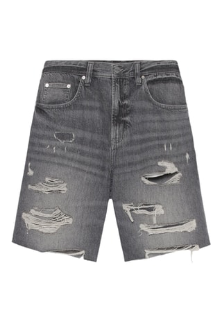 Bermuda en jean - Noir