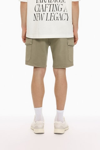 Bermuda en jean - Vert olive