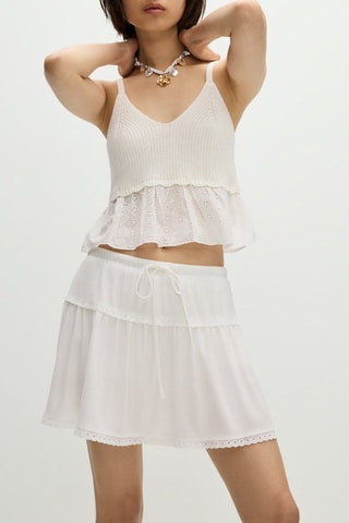 Jupe patineuse - Blanc