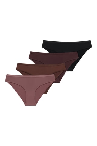 4 slip - Rosa e nero