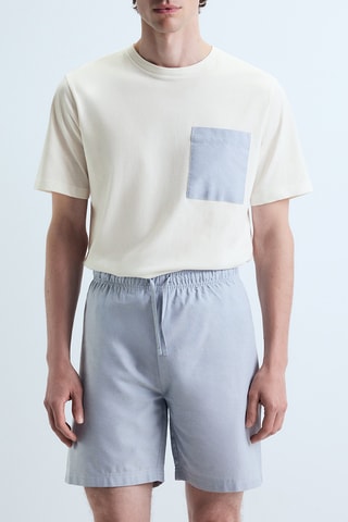 T-shirt e shorts - Giallo e grigio