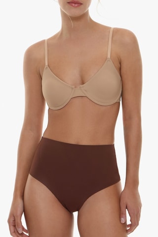 Slip a vita alta - Marrone