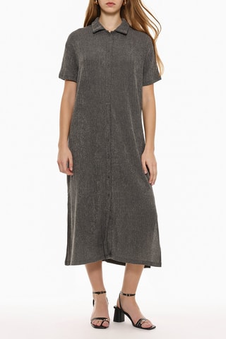 Abito a camicia - Grigio scuro