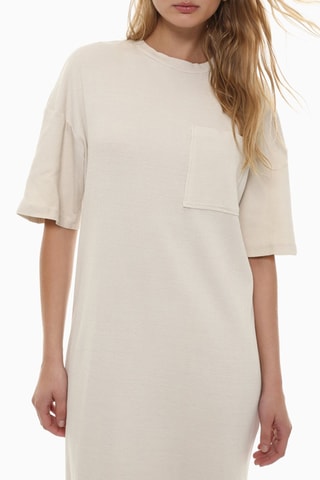 Robe droite - Ecru