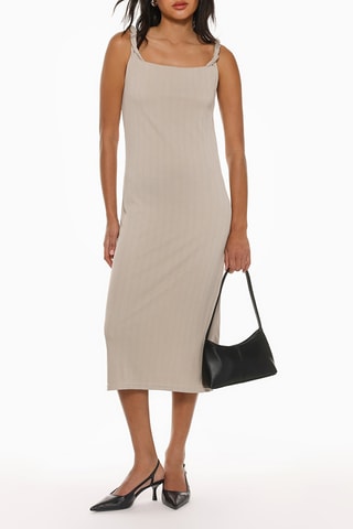Robe droite - Beige