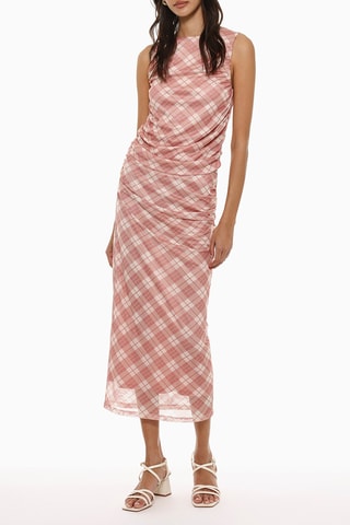 Robe midi - Rose poudré
