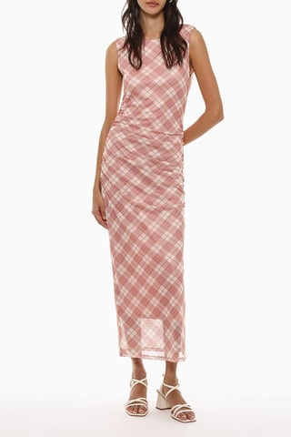 Robe midi - Rose poudré