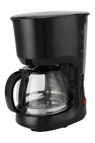 Cafetera de acero inoxidable - 1,25 l - 750 W - Negro