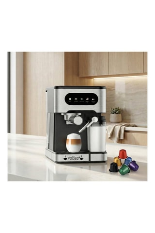 Cafetera de acero inoxidable - 1,5 l - 1350 W - Negro