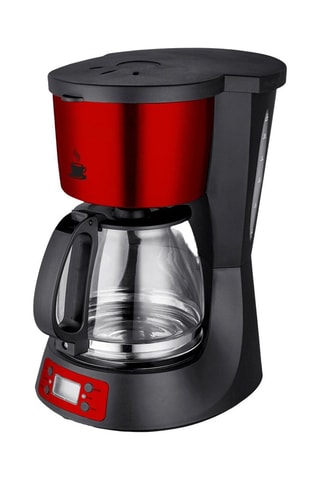 Cafetera - 1,5 l - 1000 W - Negro y rojo