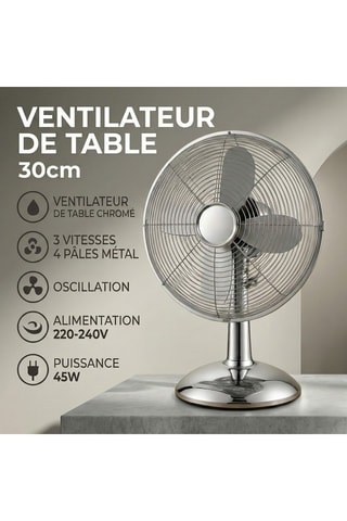 Ventilador de mesa - 45 W