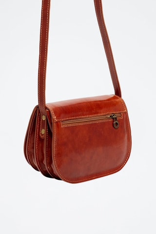 Sac bandoulière en cuir Lilly - Camel