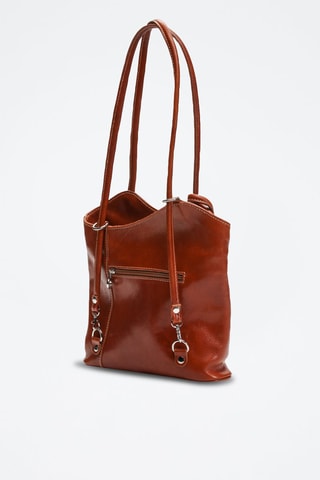 Sac bandoulière en cuir Lola - Camel