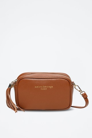 Sac bandoulière en cuir Mini Gaby - Camel