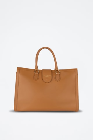 Cabas en cuir Mara - Camel
