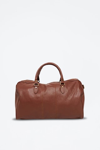 Sac bowling en cuir Week - Marron
