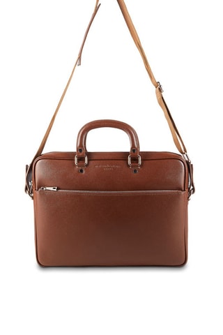 Porte-documents en cuir Jon - Marron