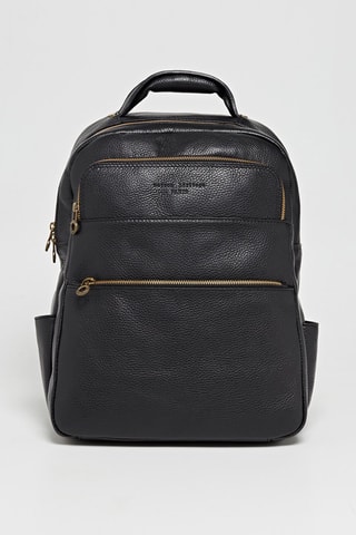 Sac à dos en cuir Giou - Noir