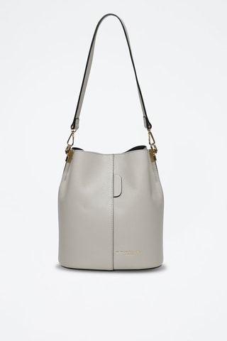 Sac bandoulière en cuir Brunag - Gris clair