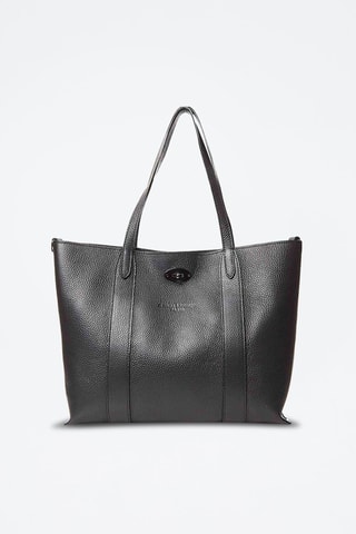Cabas et pochette en cuir Elis - Noir