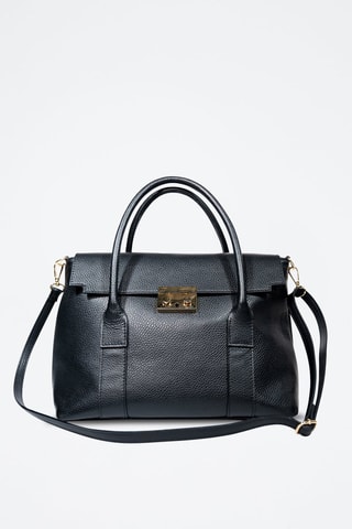Cabas en cuir Elara - Noir