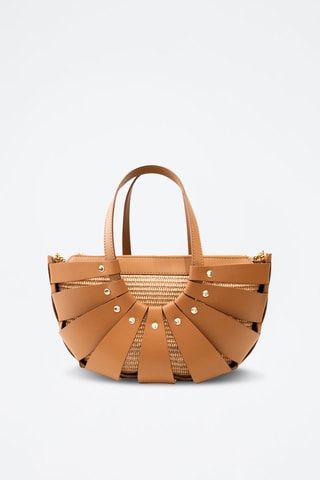 Sac à main en cuir - Camel