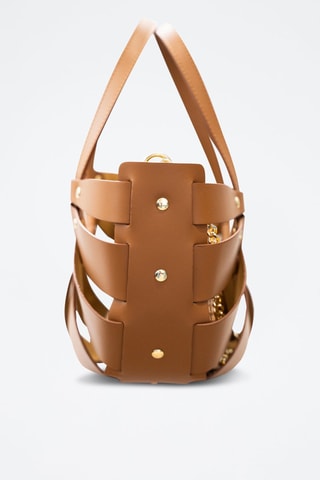 Sac à main en cuir - Camel
