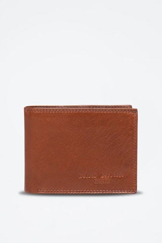 Portefeuille en cuir Henry - Marron