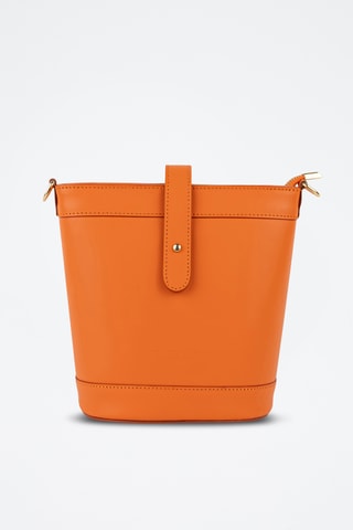 Sac porté épaule en cuir Helle - Orange