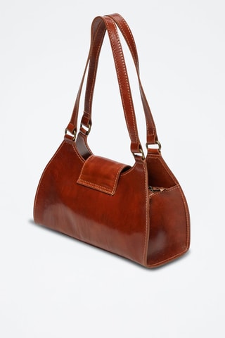 Sac porté épaule en cuir Alina - Camel