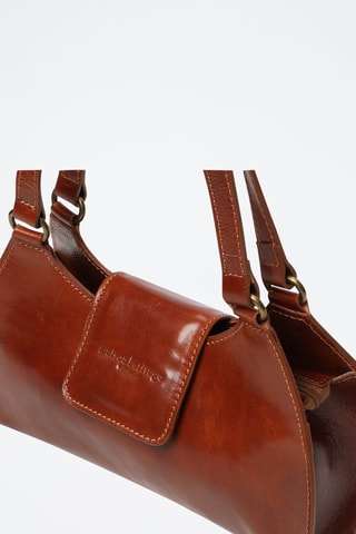 Sac porté épaule en cuir Alina - Camel