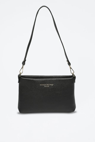 Sac bandoulière en cuir Sally - Noir