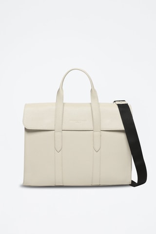Porte-documents en cuir Emilie - Beige