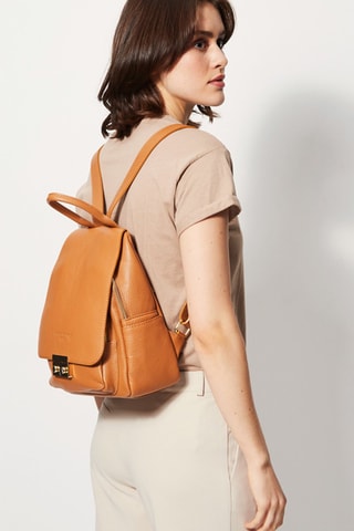 Sac à dos en cuir Helo - Camel