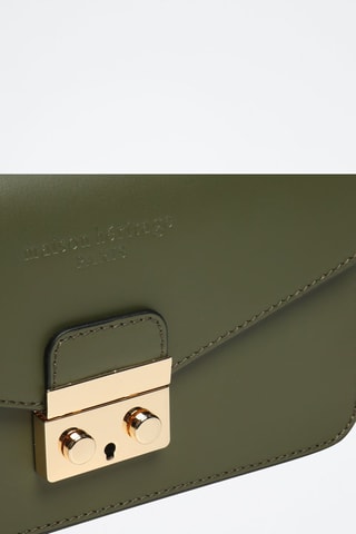 Sac bandoulière en cuir Lova - Vert et doré
