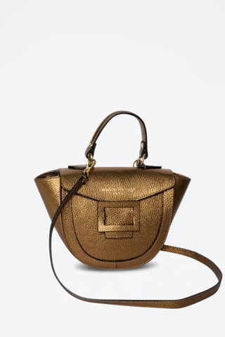 Sac à main en cuir Mini Votti - Doré
