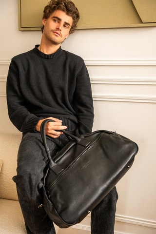 Sac bowling en cuir Spor - Noir