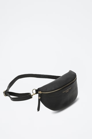 Sac bandoulière en cuir Kimi - Noir