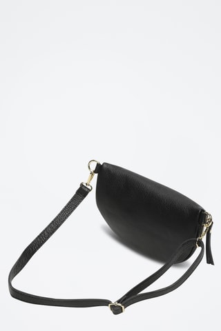 Sac bandoulière en cuir Kimi - Noir