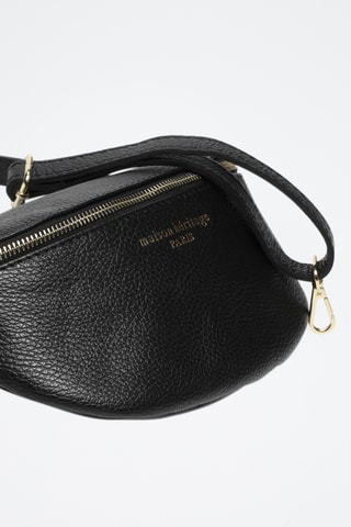 Sac bandoulière en cuir Kimi - Noir