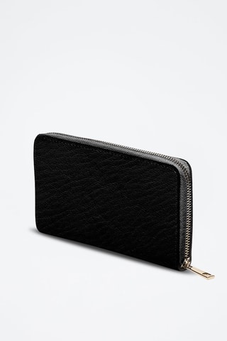Compagnon en cuir Pely Box - Noir