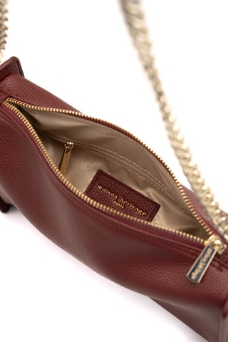 Sac bandoulière en cuir Brille - Bordeaux