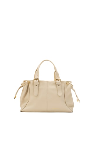 Sac à main en cuir Grand Sunny - Blanc