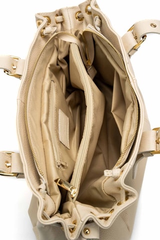 Sac à main en cuir Grand Sunny - Blanc