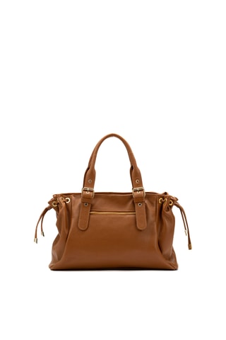 Sac à main en cuir Grand Sunny - Camel