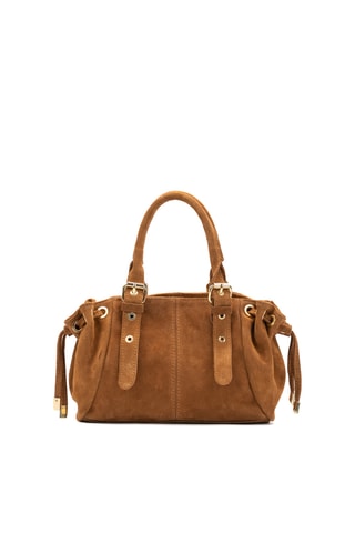 Sac à main en nubuck Petit Sunny - Camel