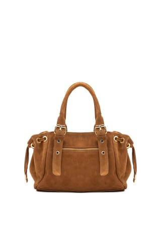Sac à main en nubuck Petit Sunny - Camel